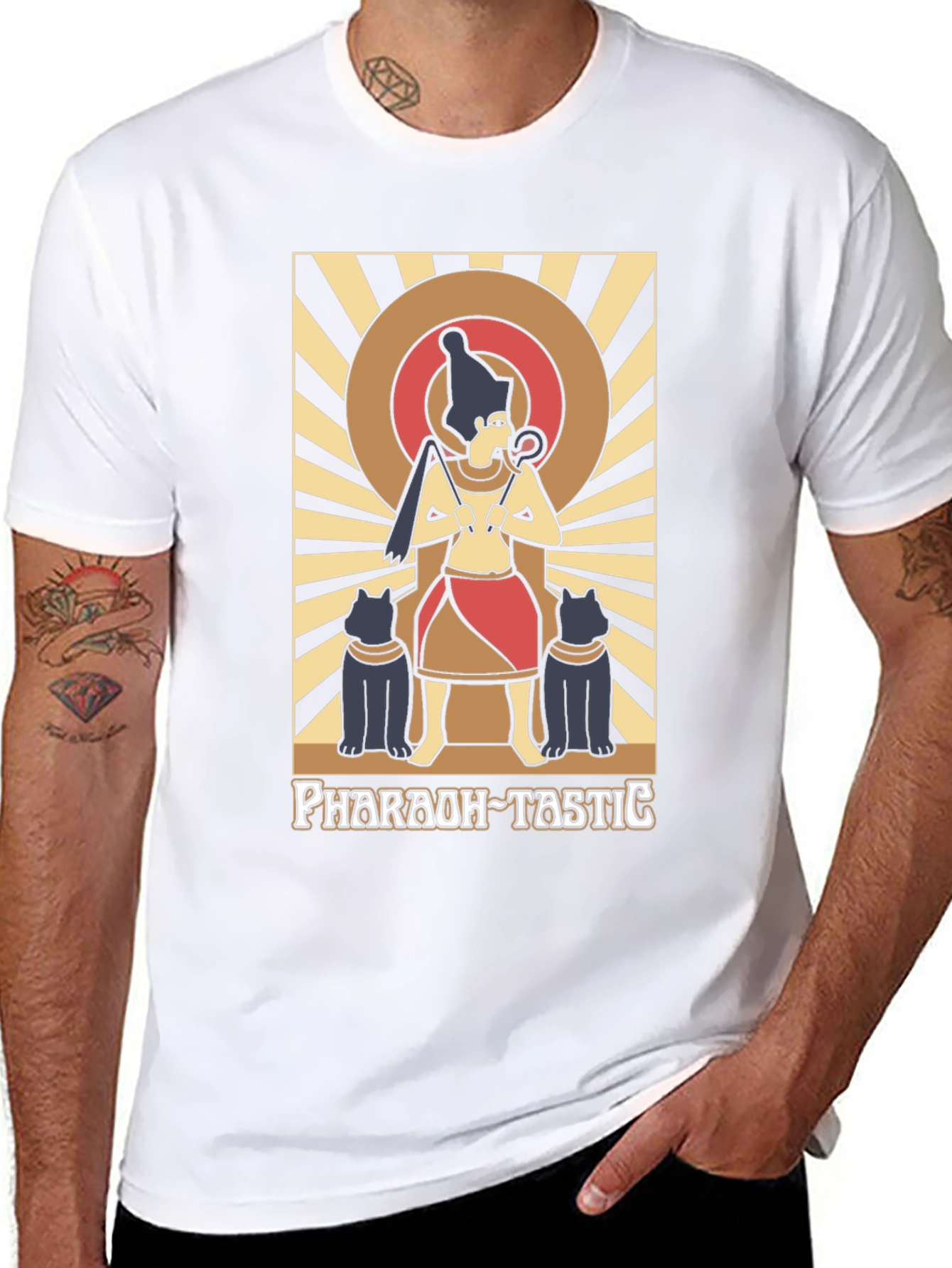 Pharaoh-Tastic Graphic Tee - Egyptian Art T-Shirt