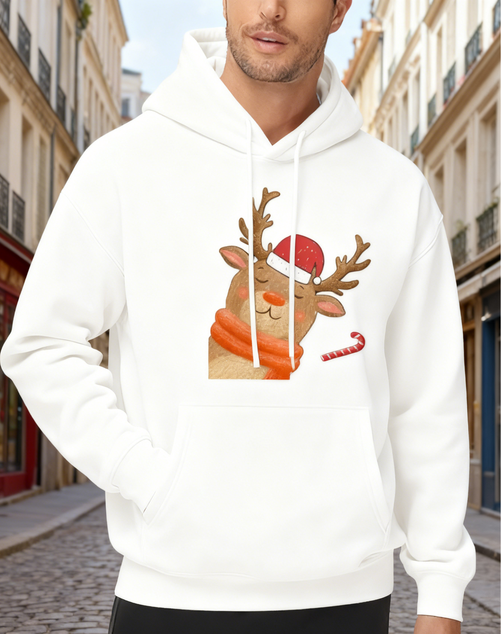 Cozy Reindeer Christmas Hoodie