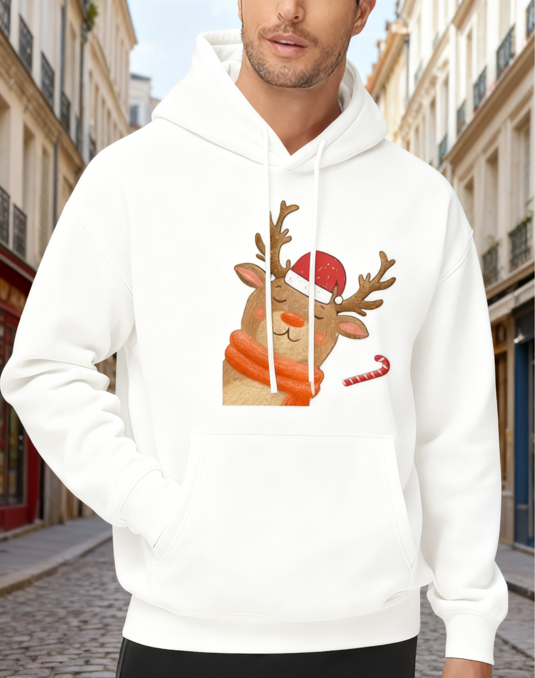 Cozy Reindeer Christmas Hoodie