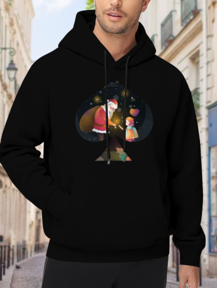 Santa Sleigh Christmas Hoodie