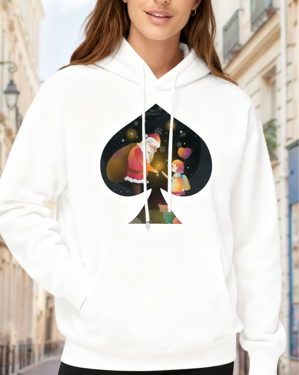 Santa Sleigh Christmas Hoodie