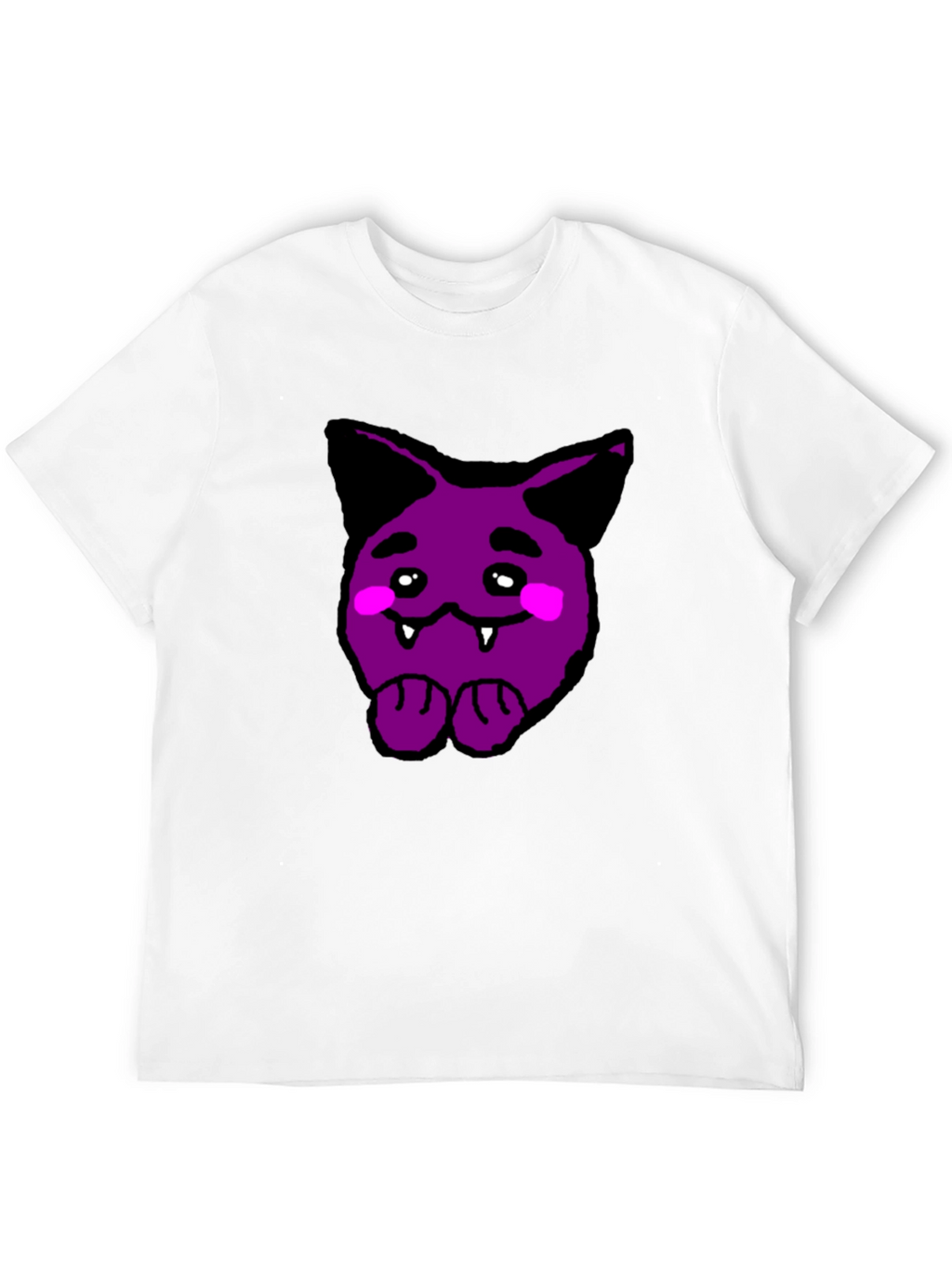Purple Cartoon Monster Graphic Tee