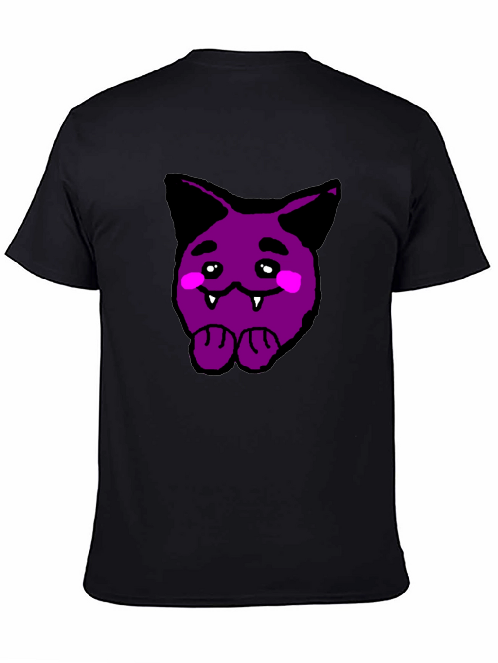 Purple Cartoon Monster Graphic Tee