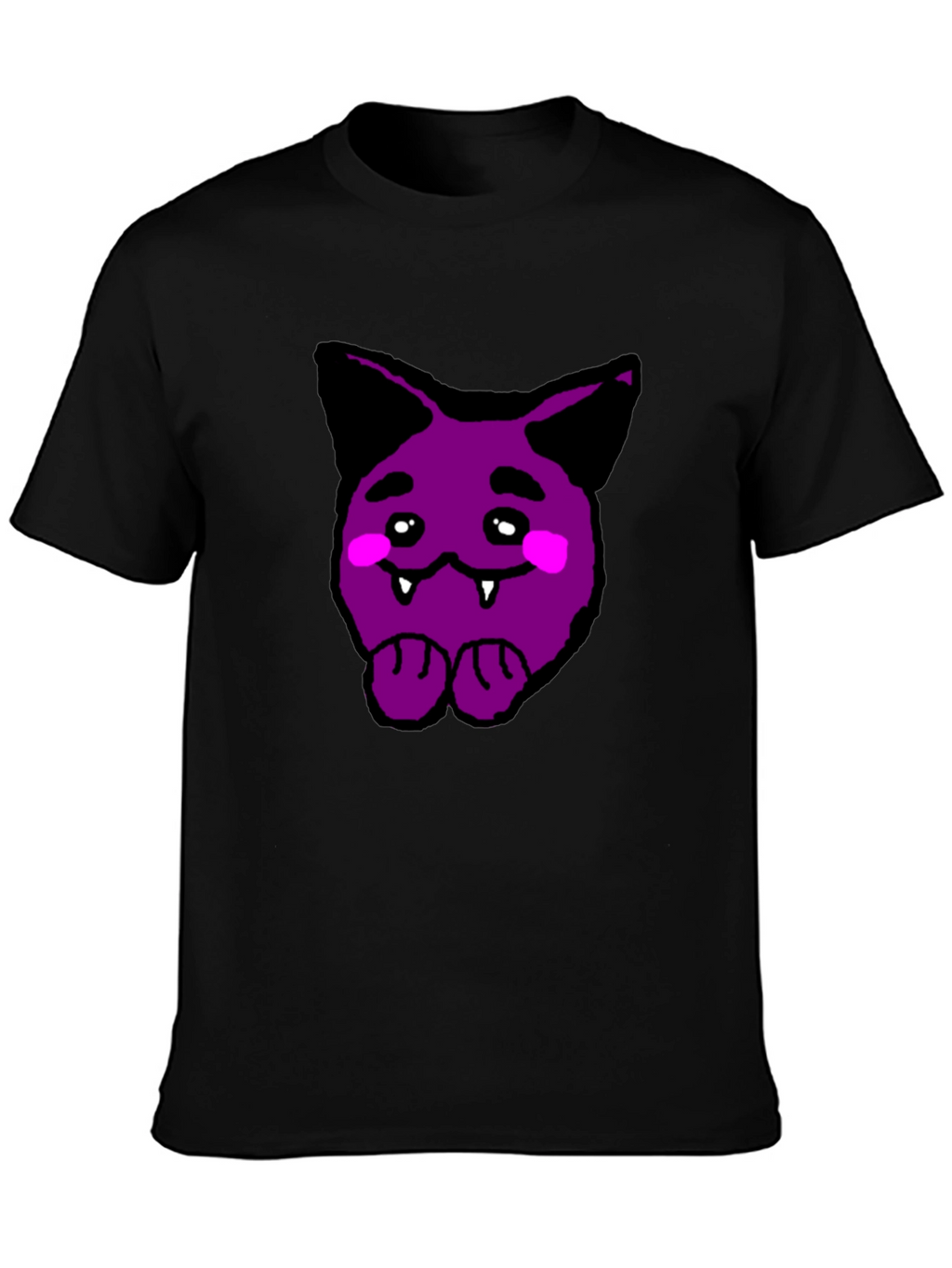 Purple Cartoon Monster Graphic Tee