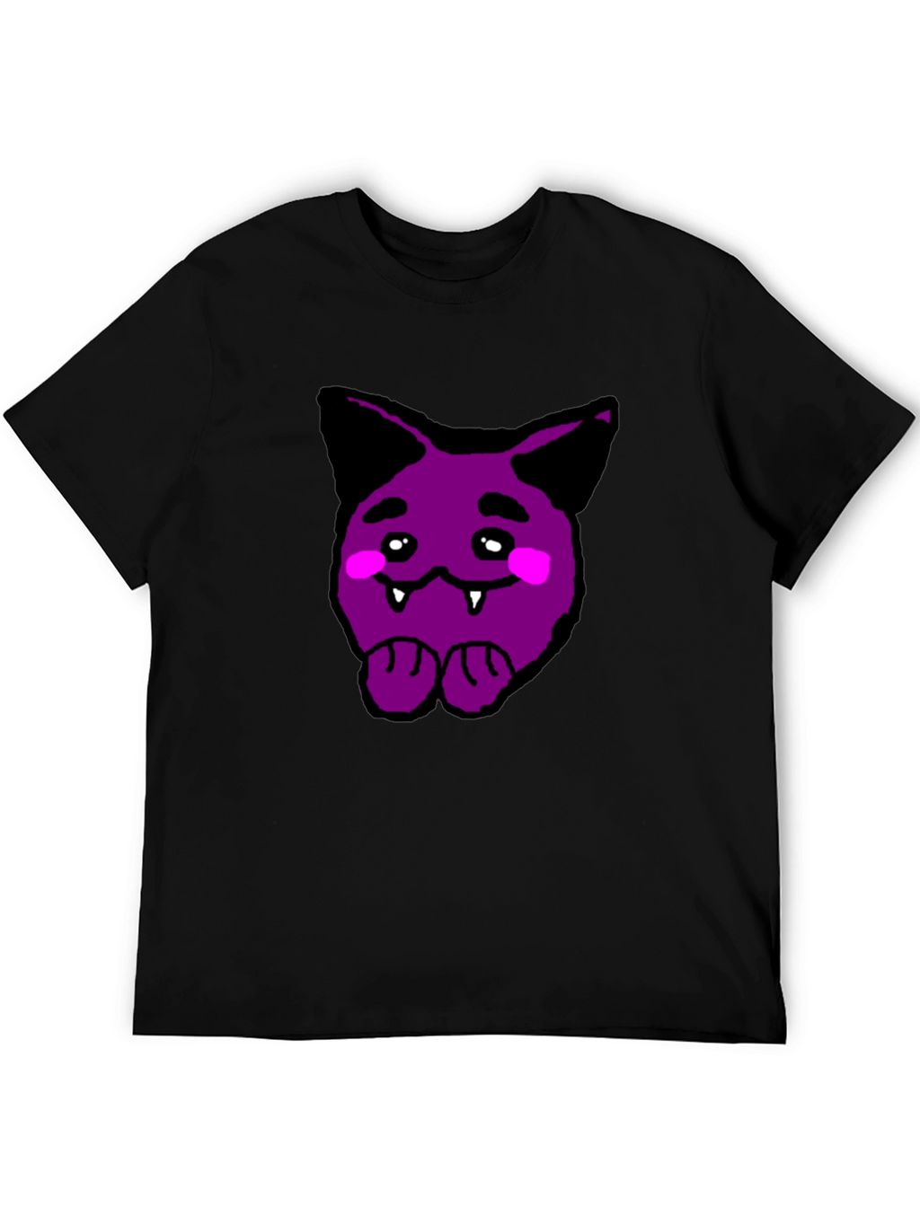 Purple Cartoon Monster Graphic Tee