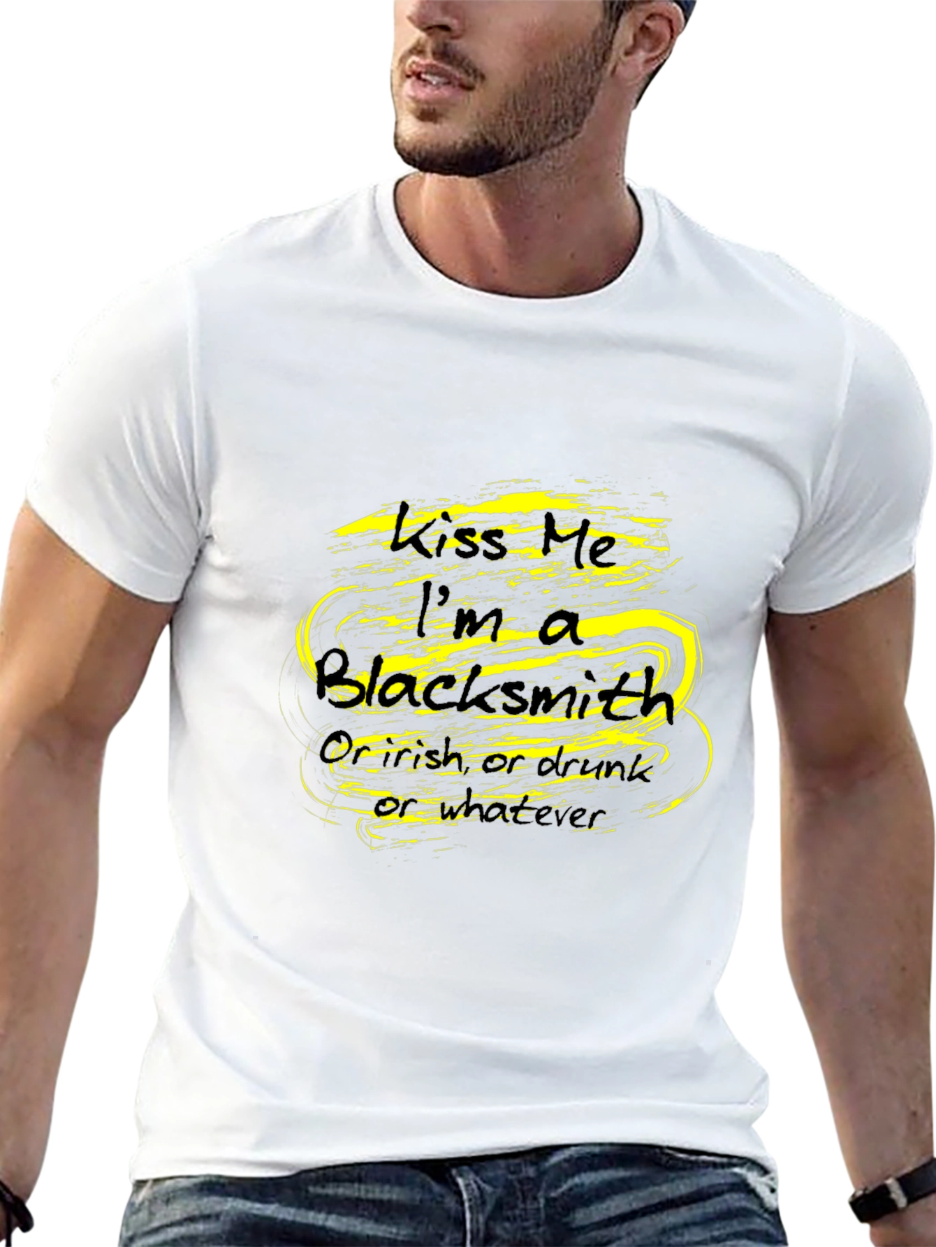 Kiss Me Im A Blacksmith - Novelty T-Shirt