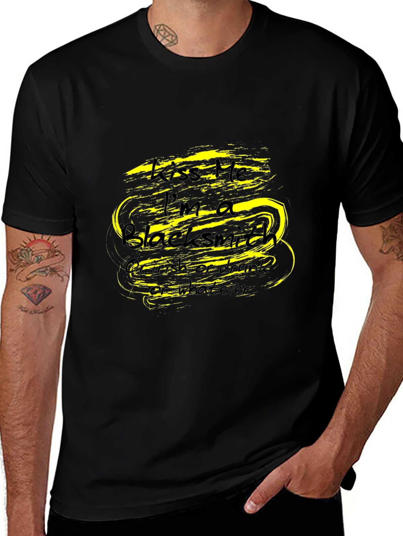 Kiss Me Im A Blacksmith - Novelty T-Shirt