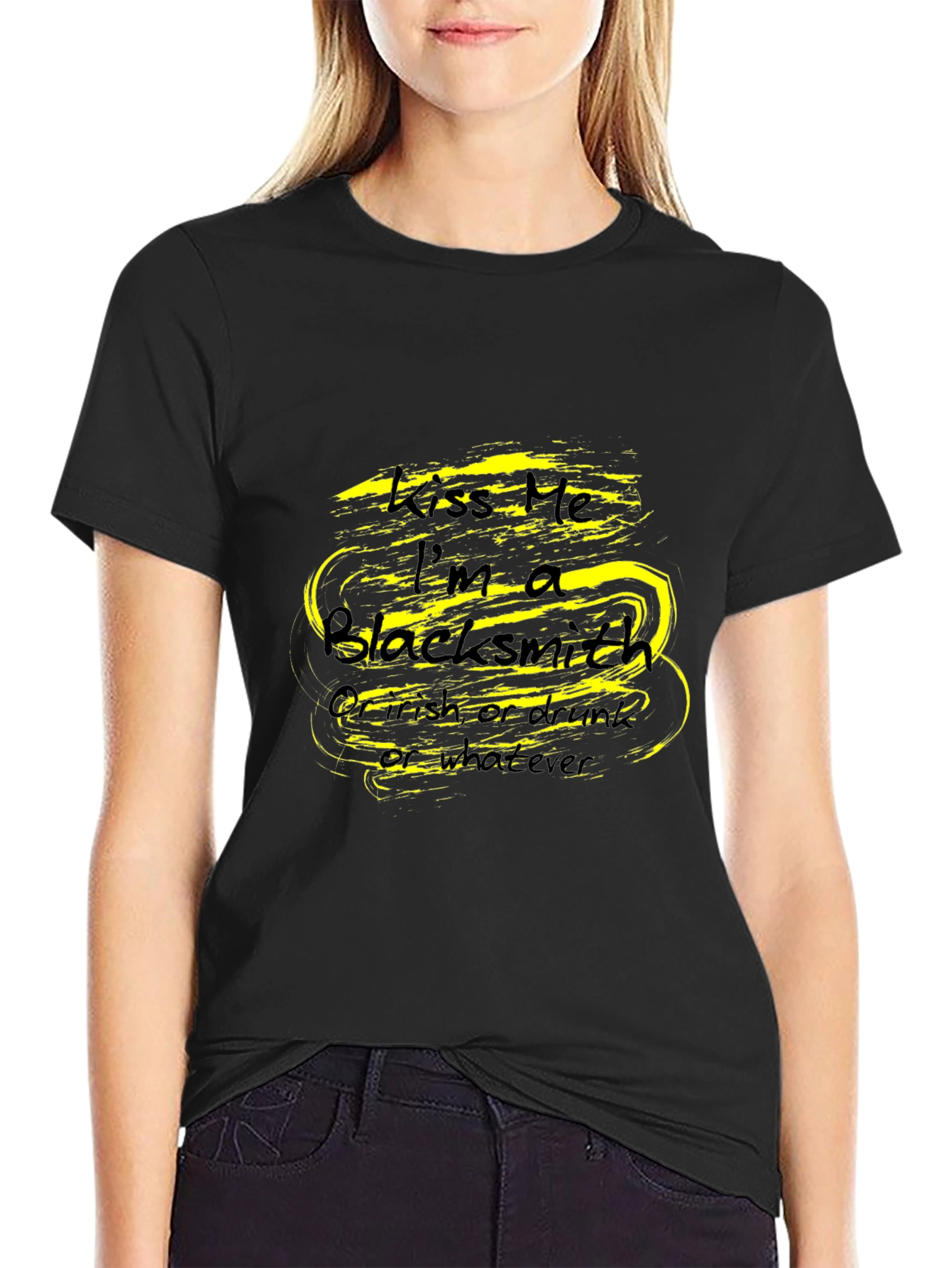 Kiss Me Im A Blacksmith - Novelty T-Shirt