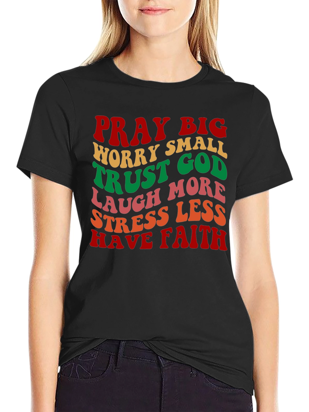 Pray Big T-Shirt Retro Christian Graphic Tee