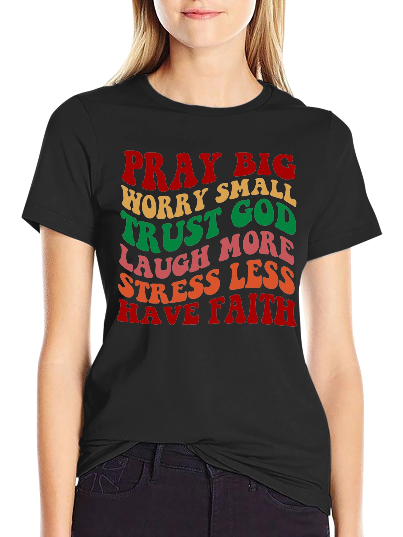 Pray Big T-Shirt Retro Christian Graphic Tee