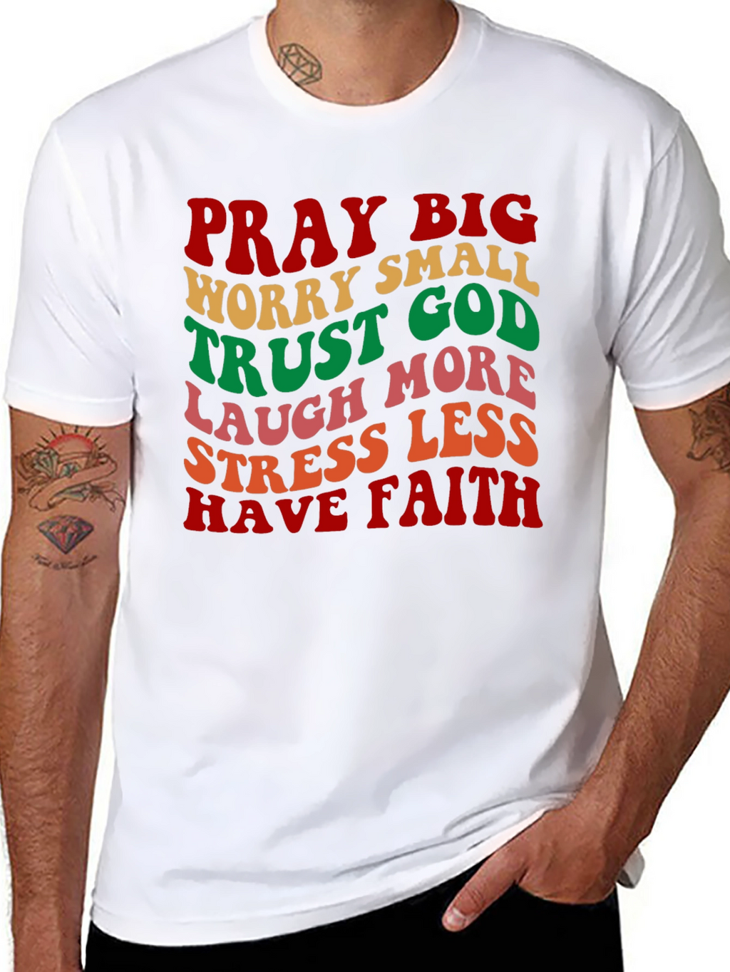 Pray Big T-Shirt Retro Christian Graphic Tee
