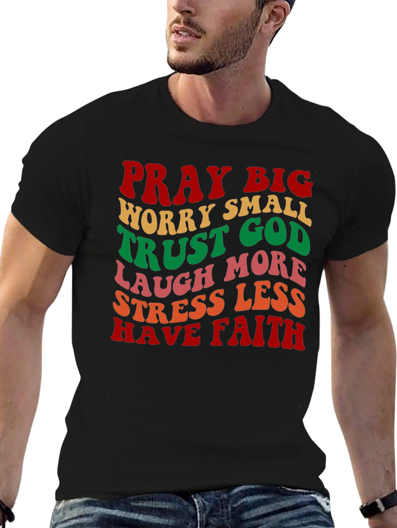 Pray Big T-Shirt Retro Christian Graphic Tee