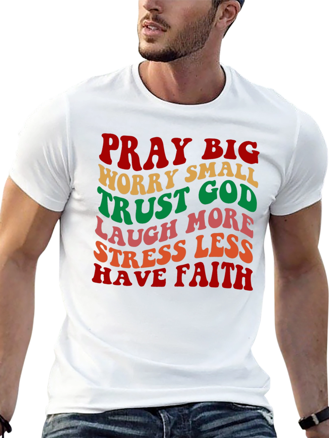 Pray Big T-Shirt Retro Christian Graphic Tee