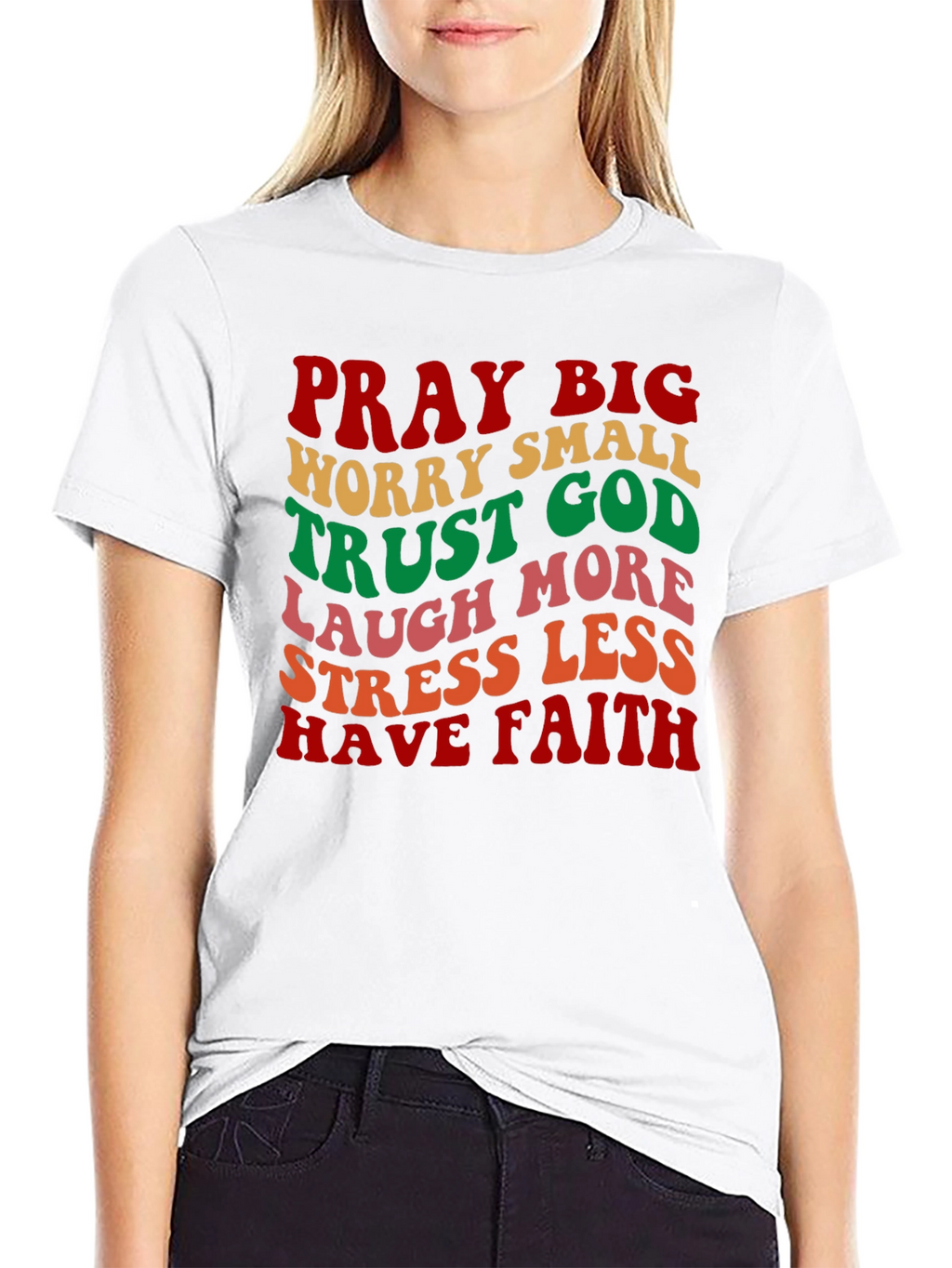 Pray Big T-Shirt Retro Christian Graphic Tee