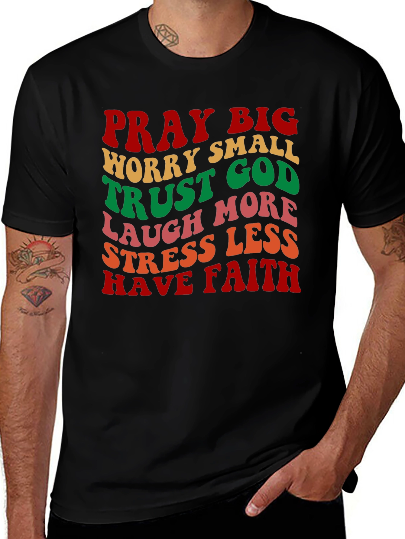 Pray Big T-Shirt Retro Christian Graphic Tee