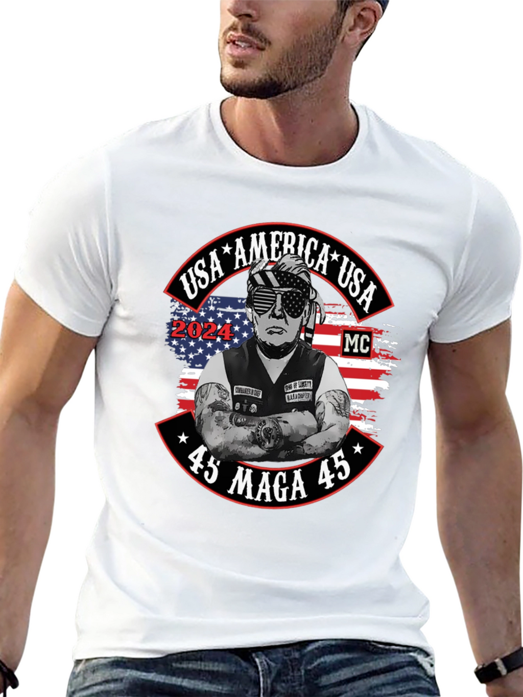 USA America 45 MAGA 45 Trump T-Shirt