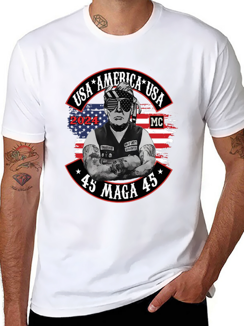 USA America 45 MAGA 45 Trump T-Shirt