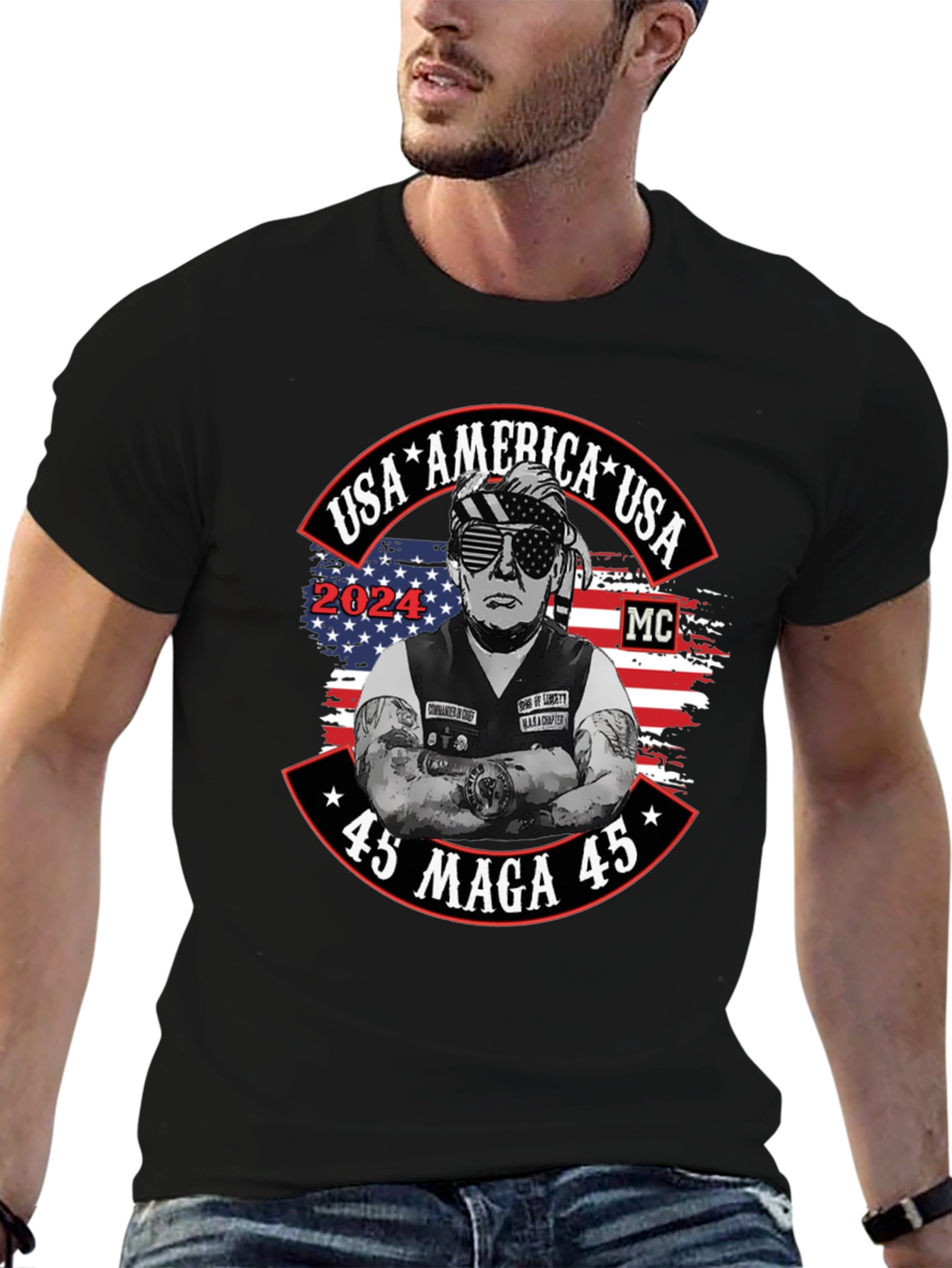 USA America 45 MAGA 45 Trump T-Shirt