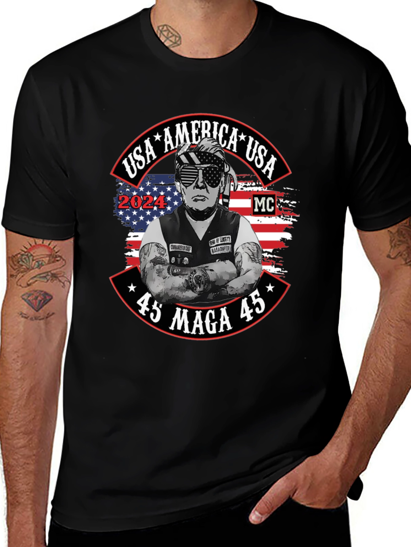 USA America 45 MAGA 45 Trump T-Shirt