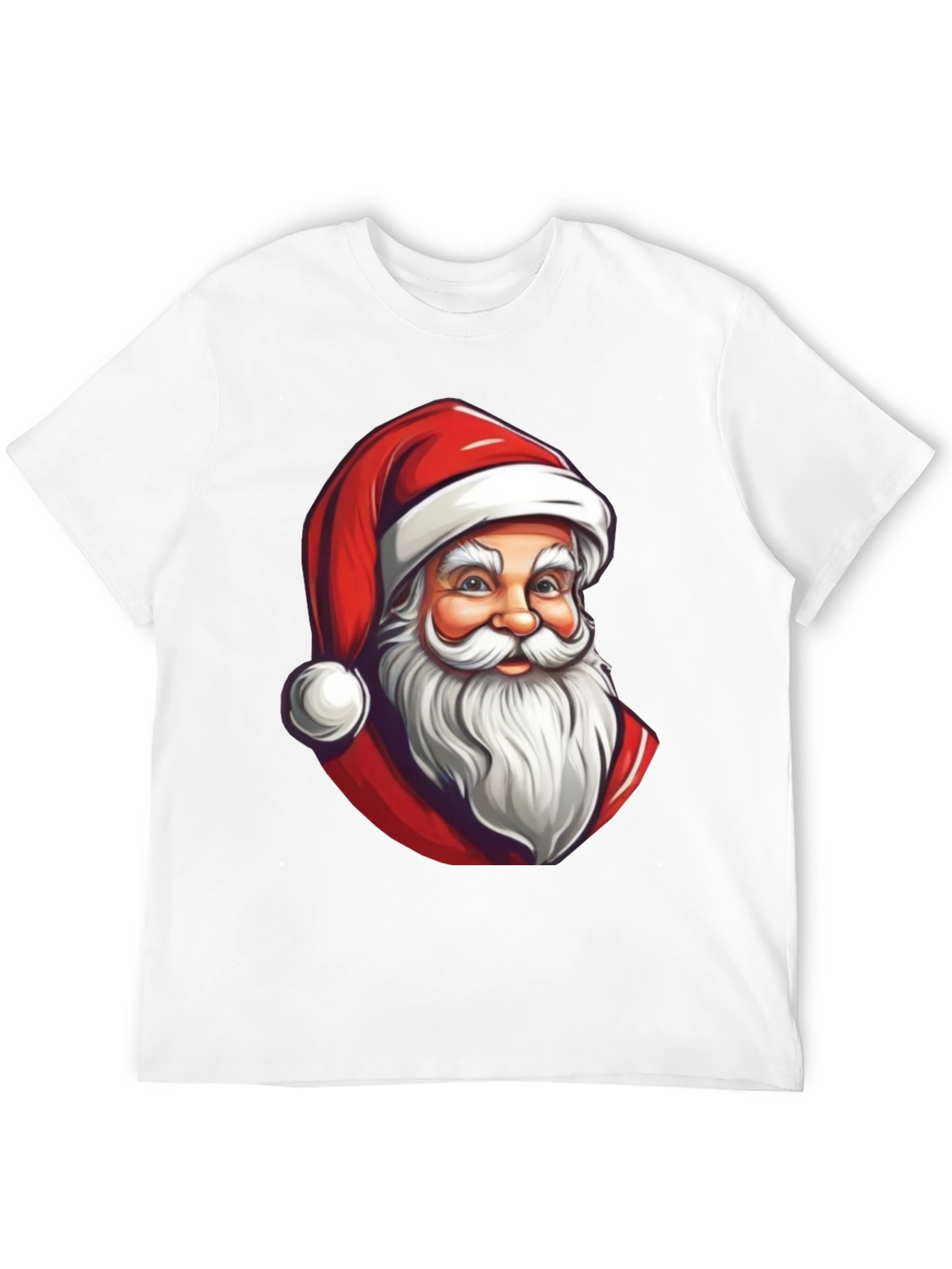 Santa Claus Graphic T-Shirt - Holiday Festive Wear