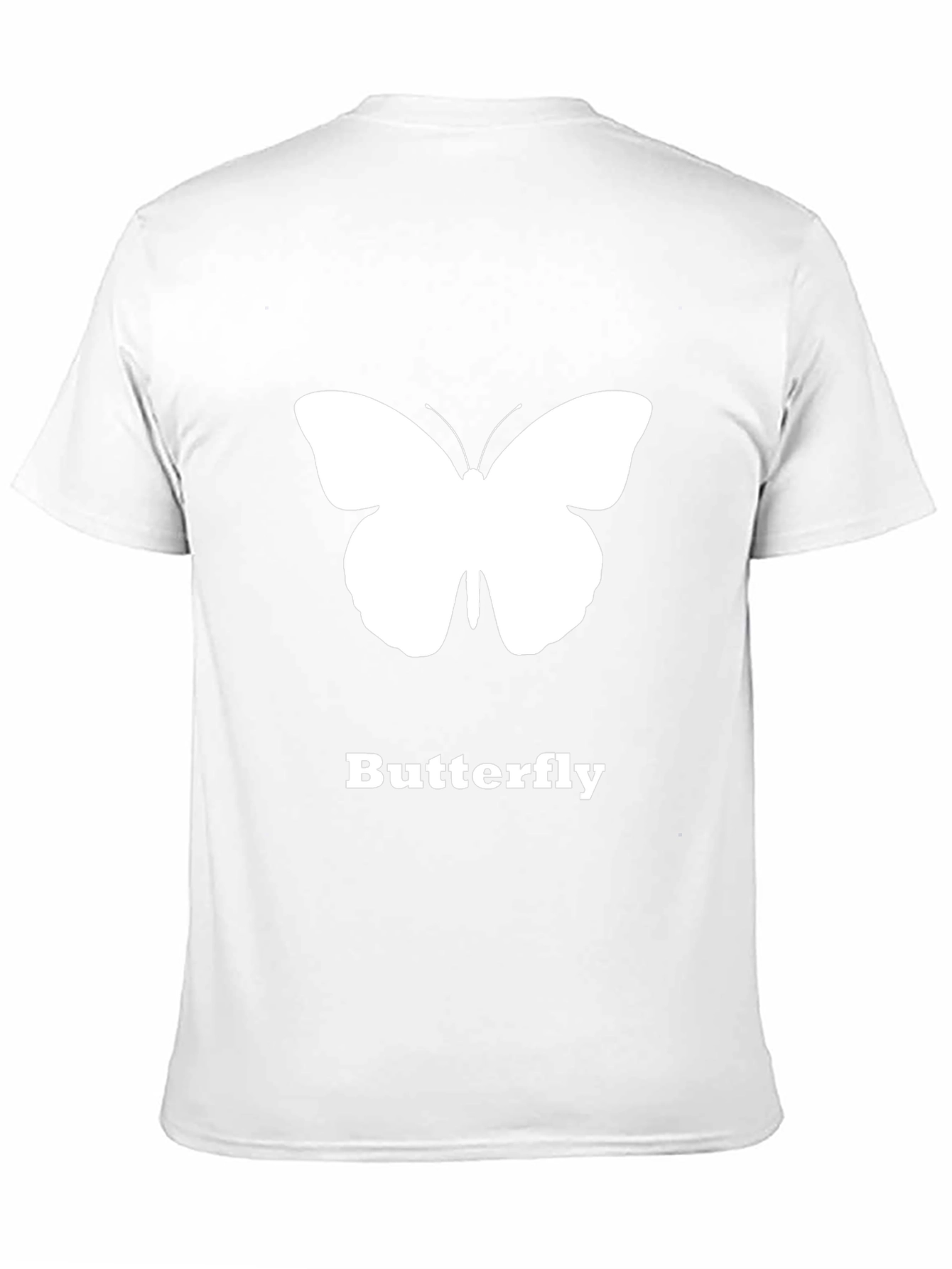 Butterfly Graphic T-Shirt - Black Casual Tee