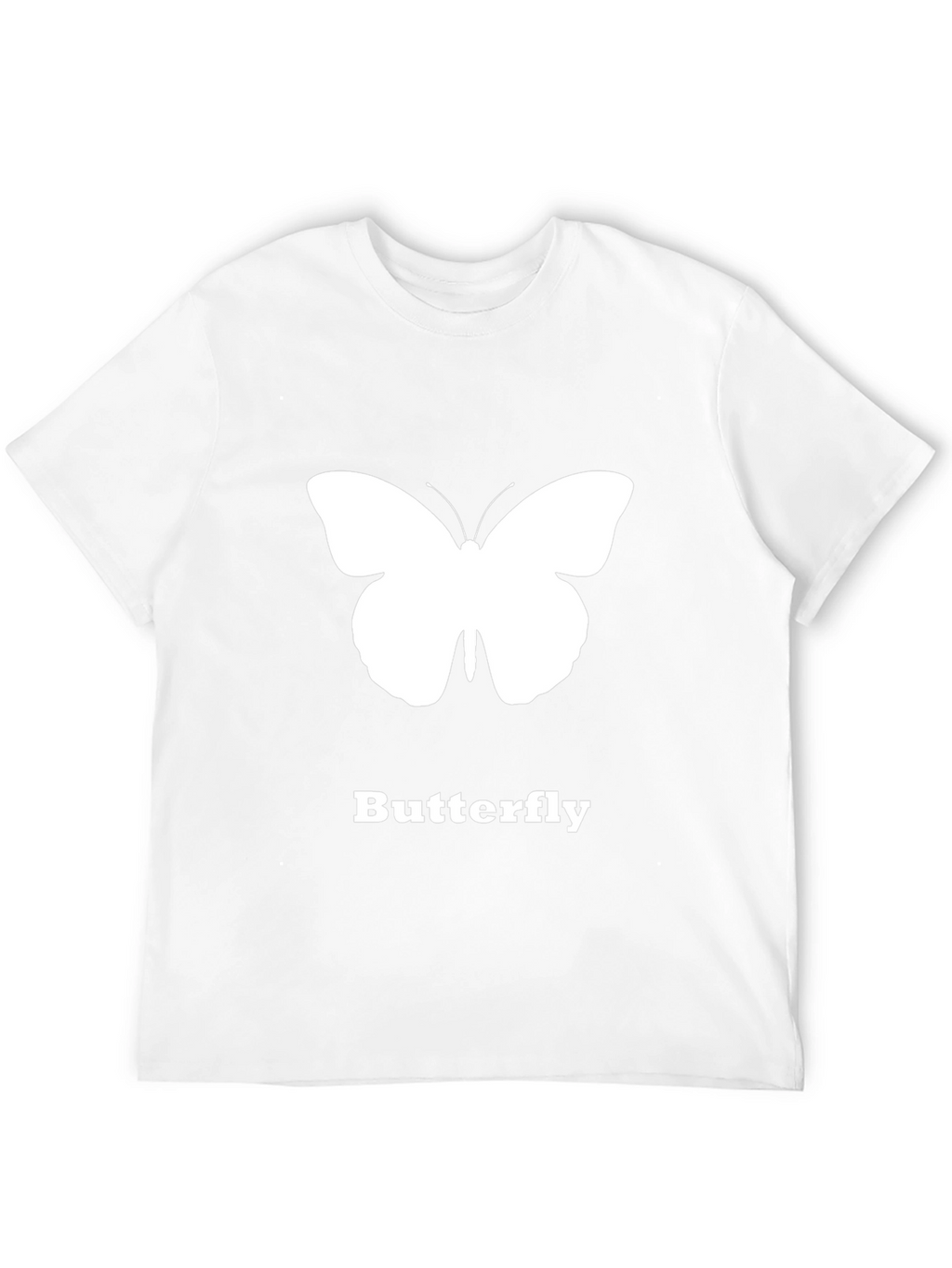 Butterfly Graphic T-Shirt - Black Casual Tee