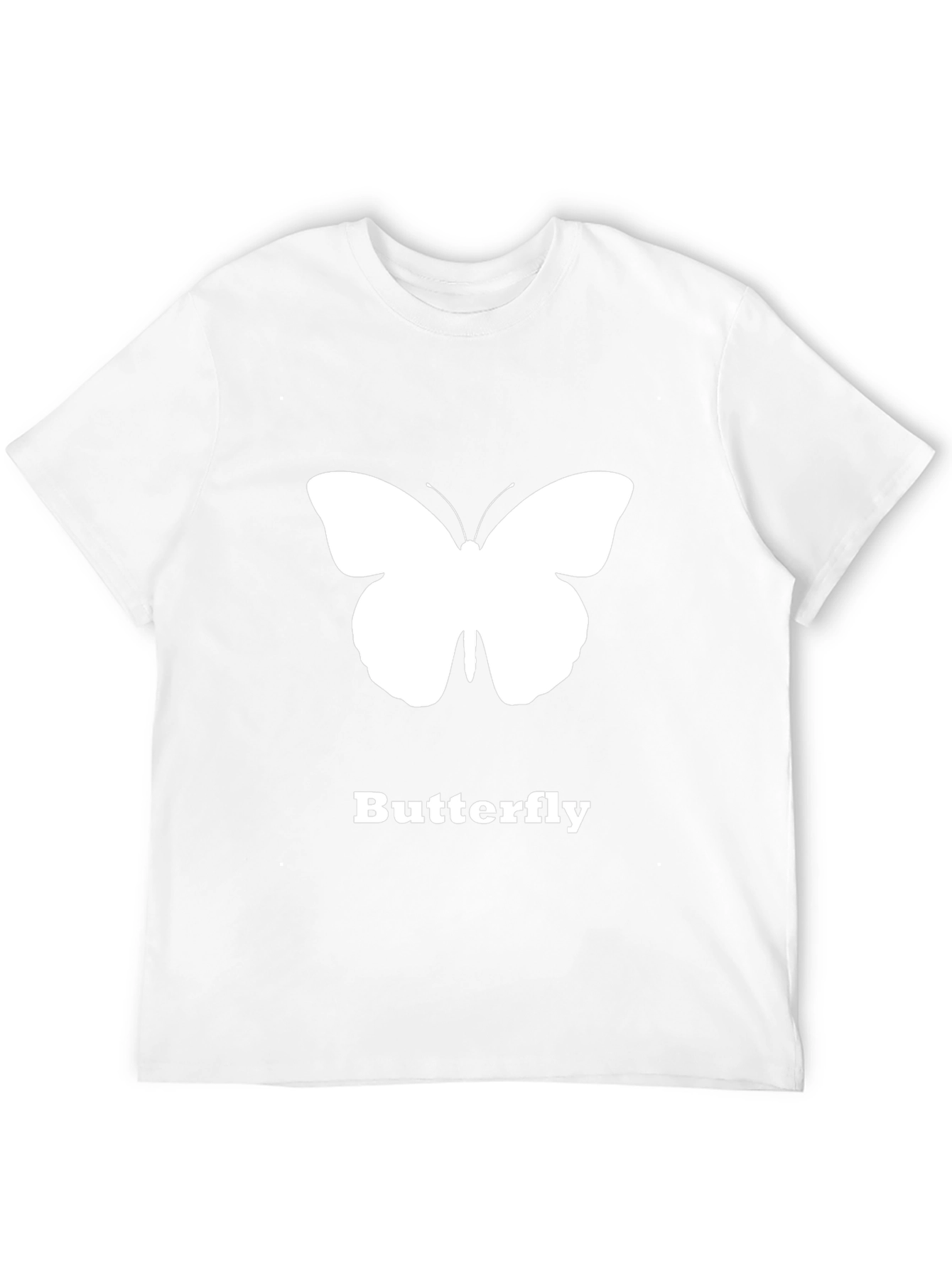 Butterfly Graphic T-Shirt - Black Casual Tee