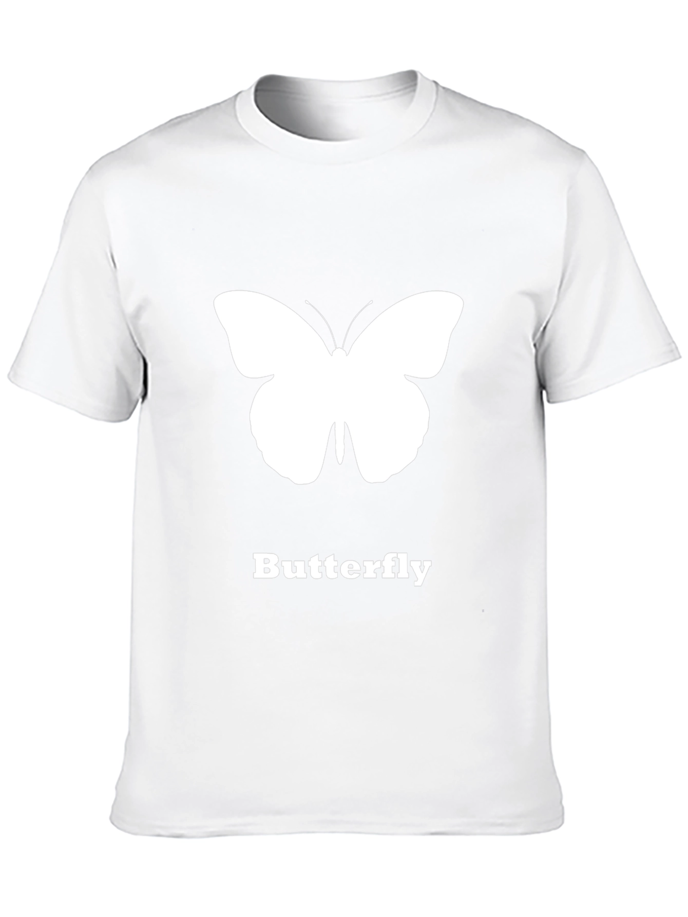 Butterfly Graphic T-Shirt - Black Casual Tee