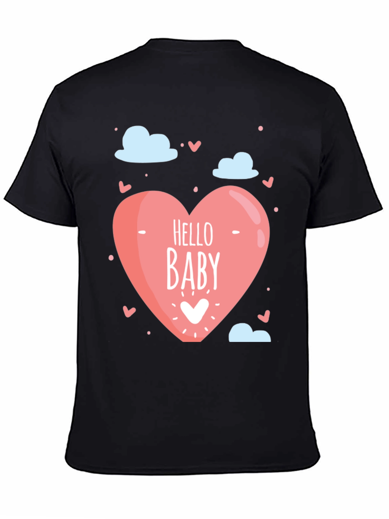 Hello Baby Graphic Tee - Black