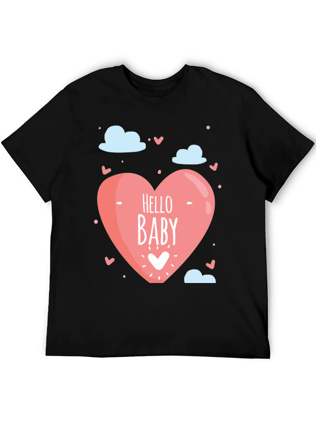 Hello Baby Graphic Tee - Black