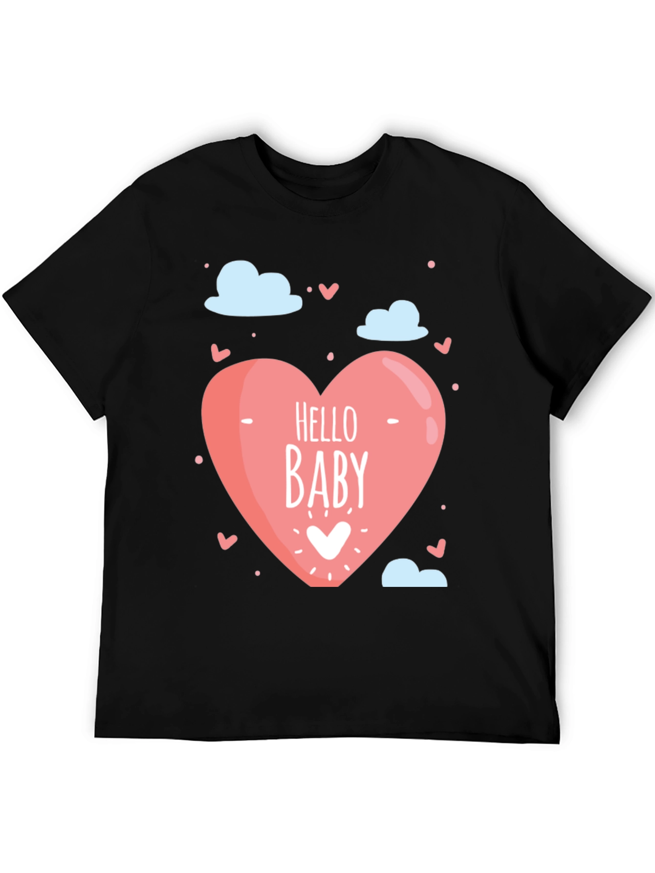 Hello Baby Graphic Tee - Black