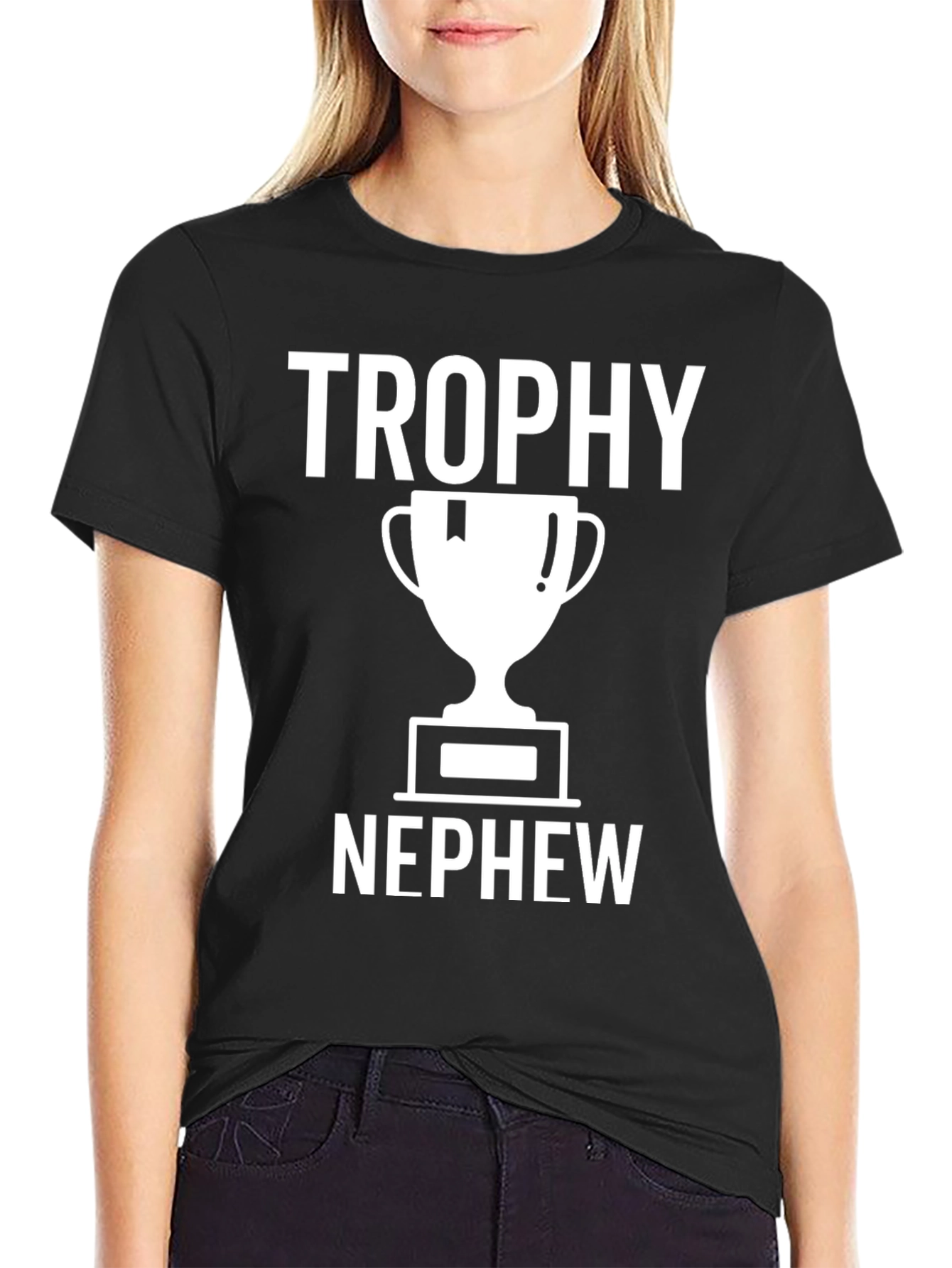 Trophy Nephew Black Graphic T-Shirt