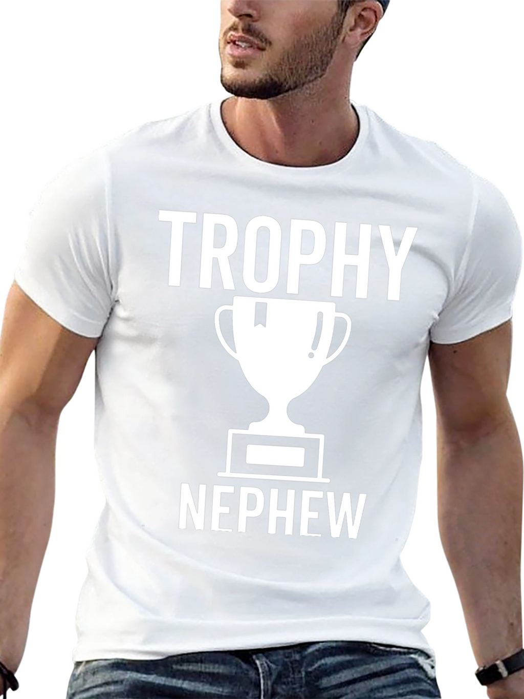 Trophy Nephew Black Graphic T-Shirt