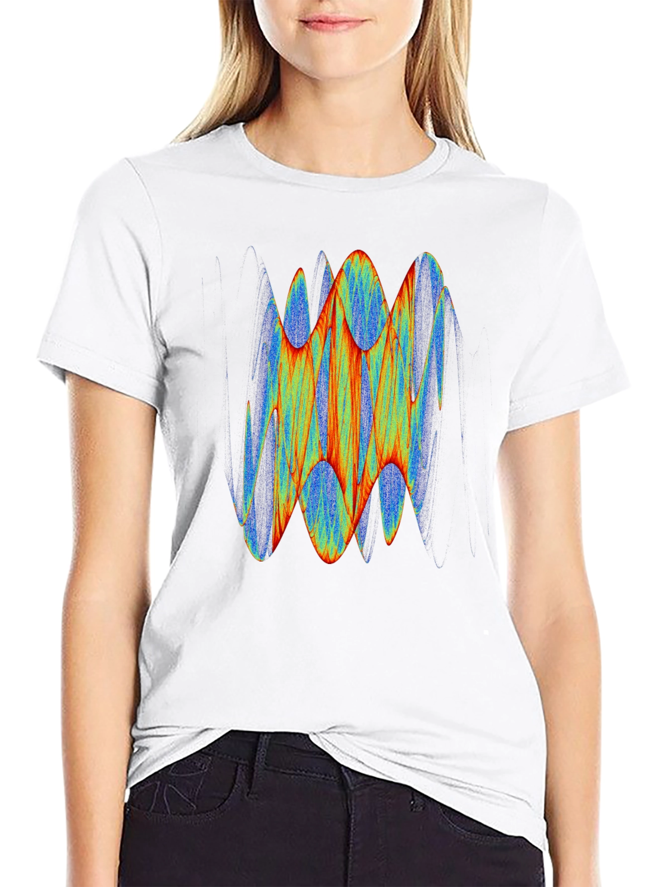 Abstract Graphic Black T-Shirt
