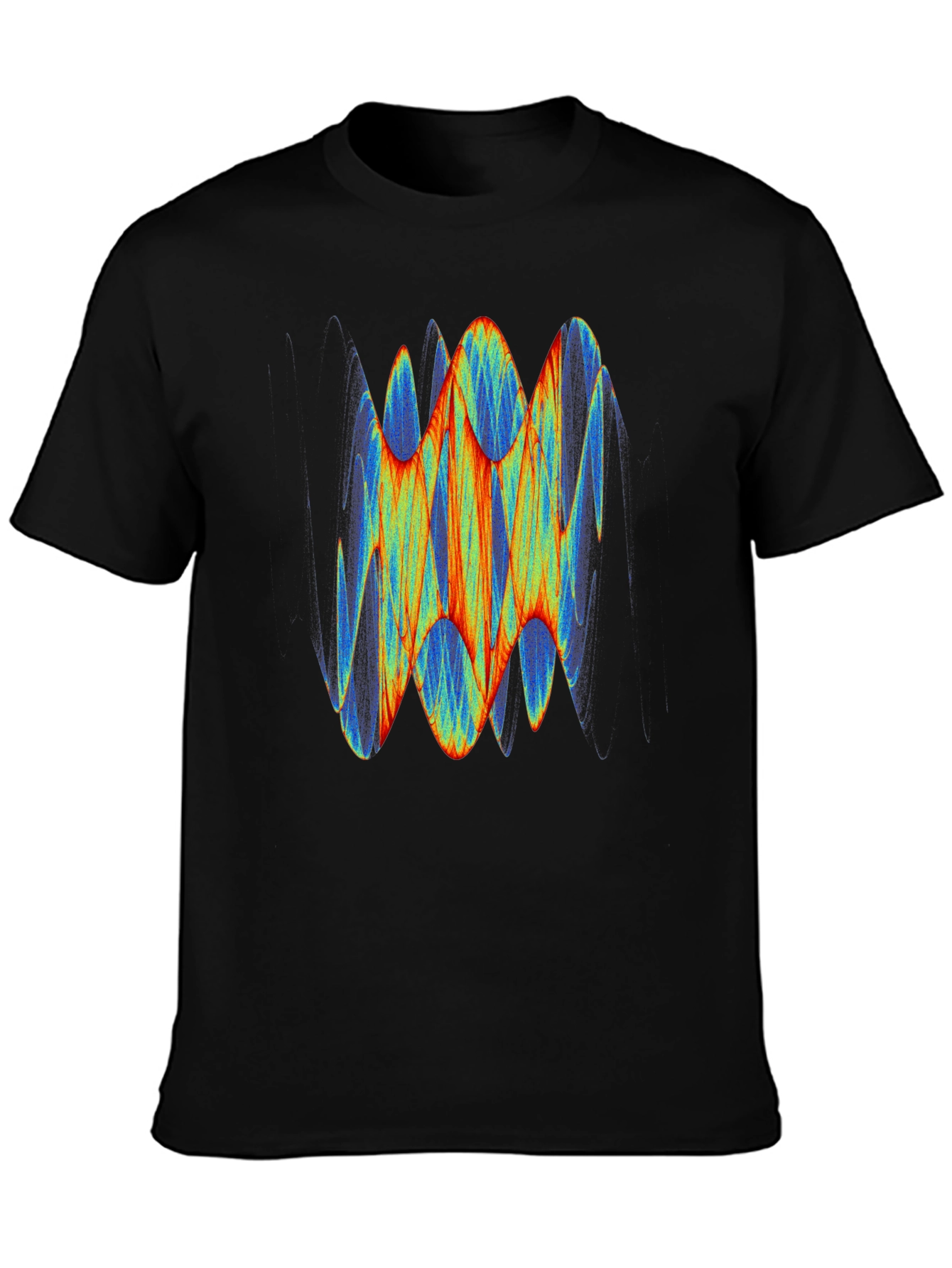 Abstract Graphic Black T-Shirt