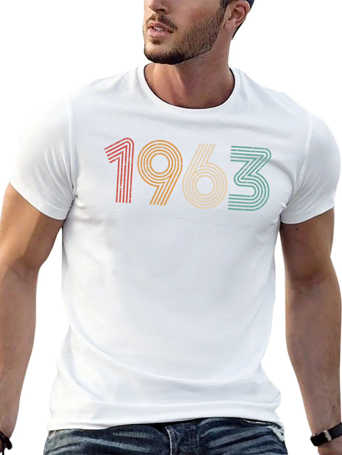 Vintage 1963 Graphic T-Shirt - Retro Birthday Gift
