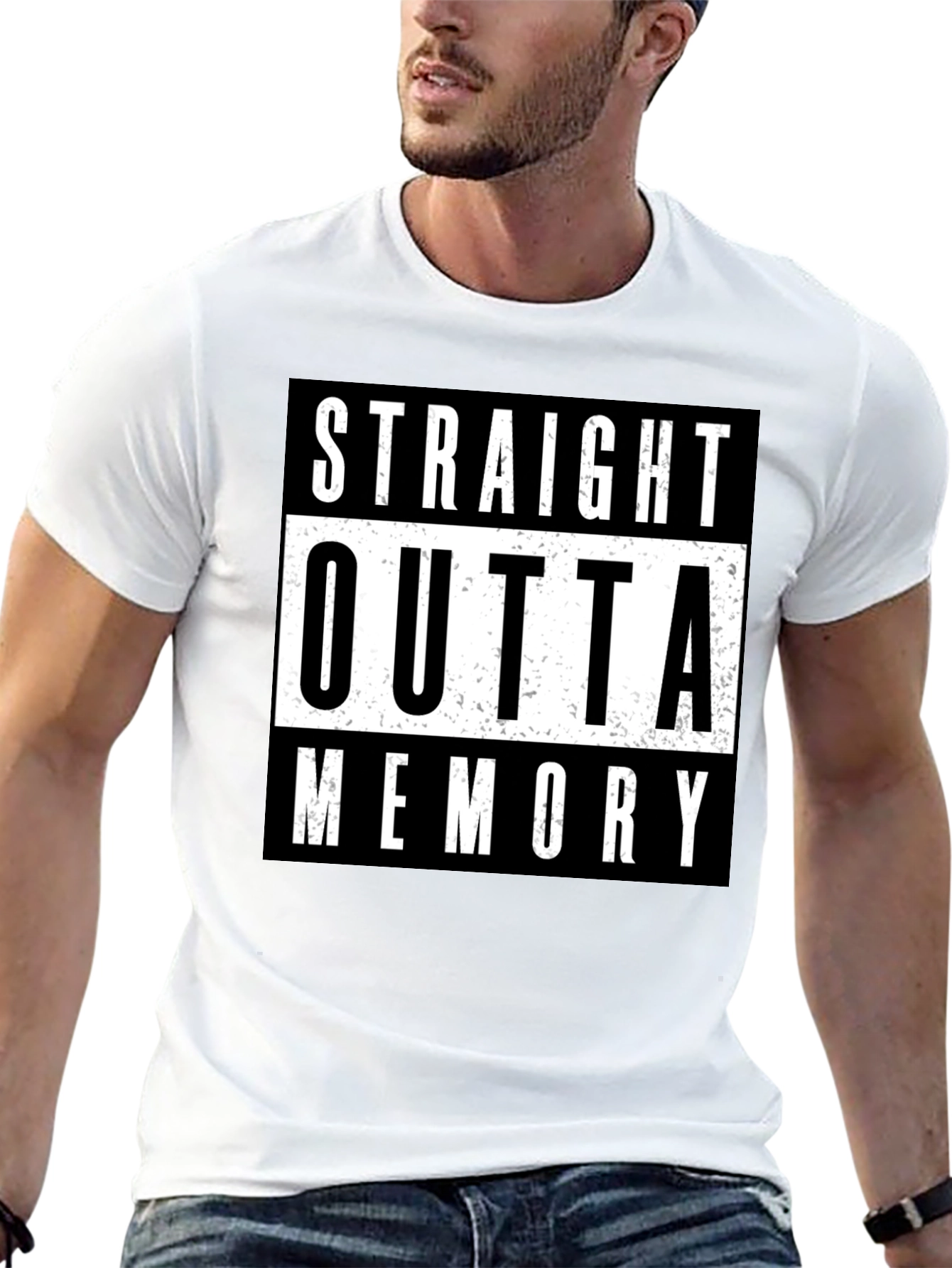 Straight Outta Memory T-Shirt - Black Humor Tee
