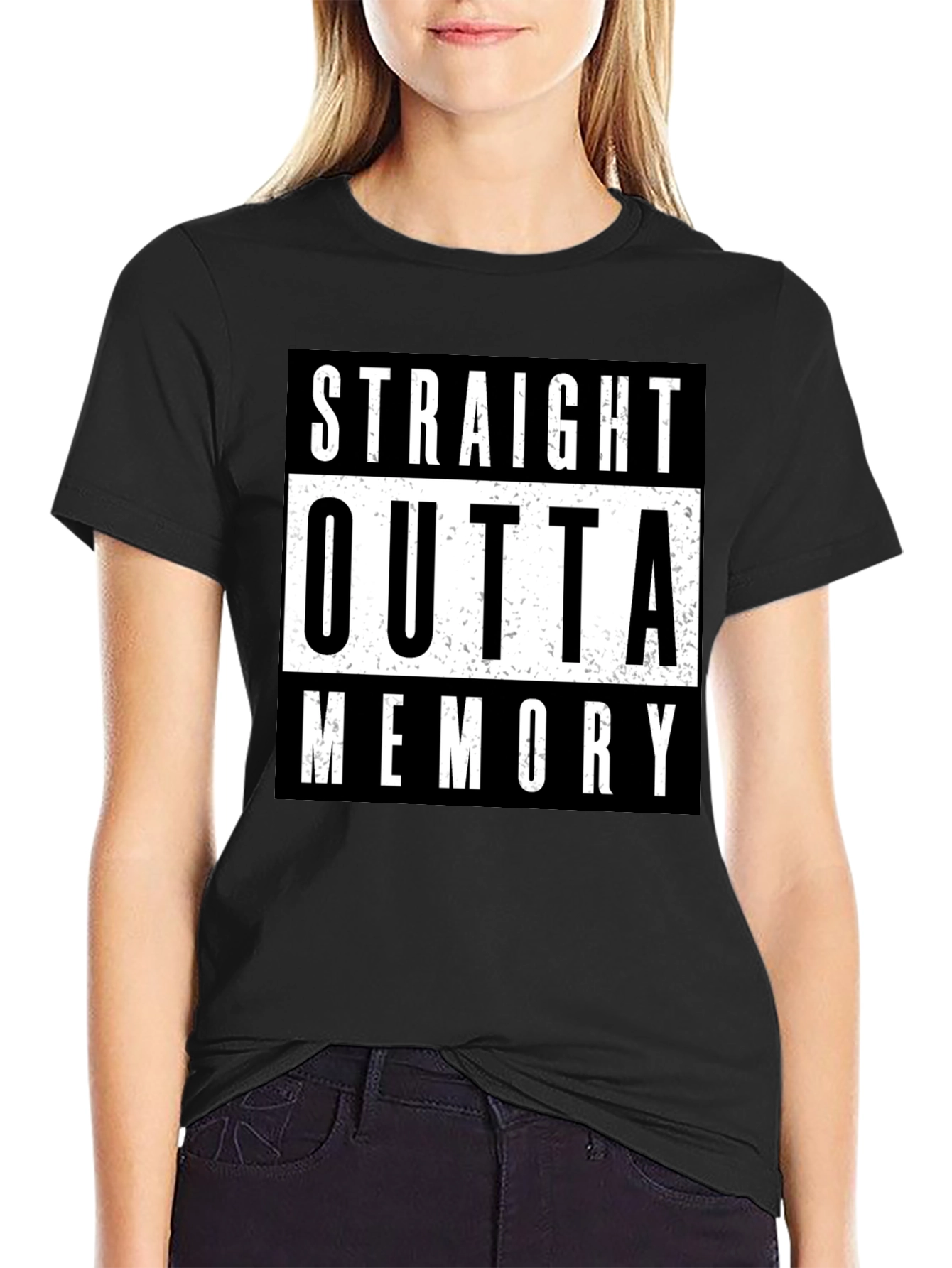 Straight Outta Memory T-Shirt - Black Humor Tee