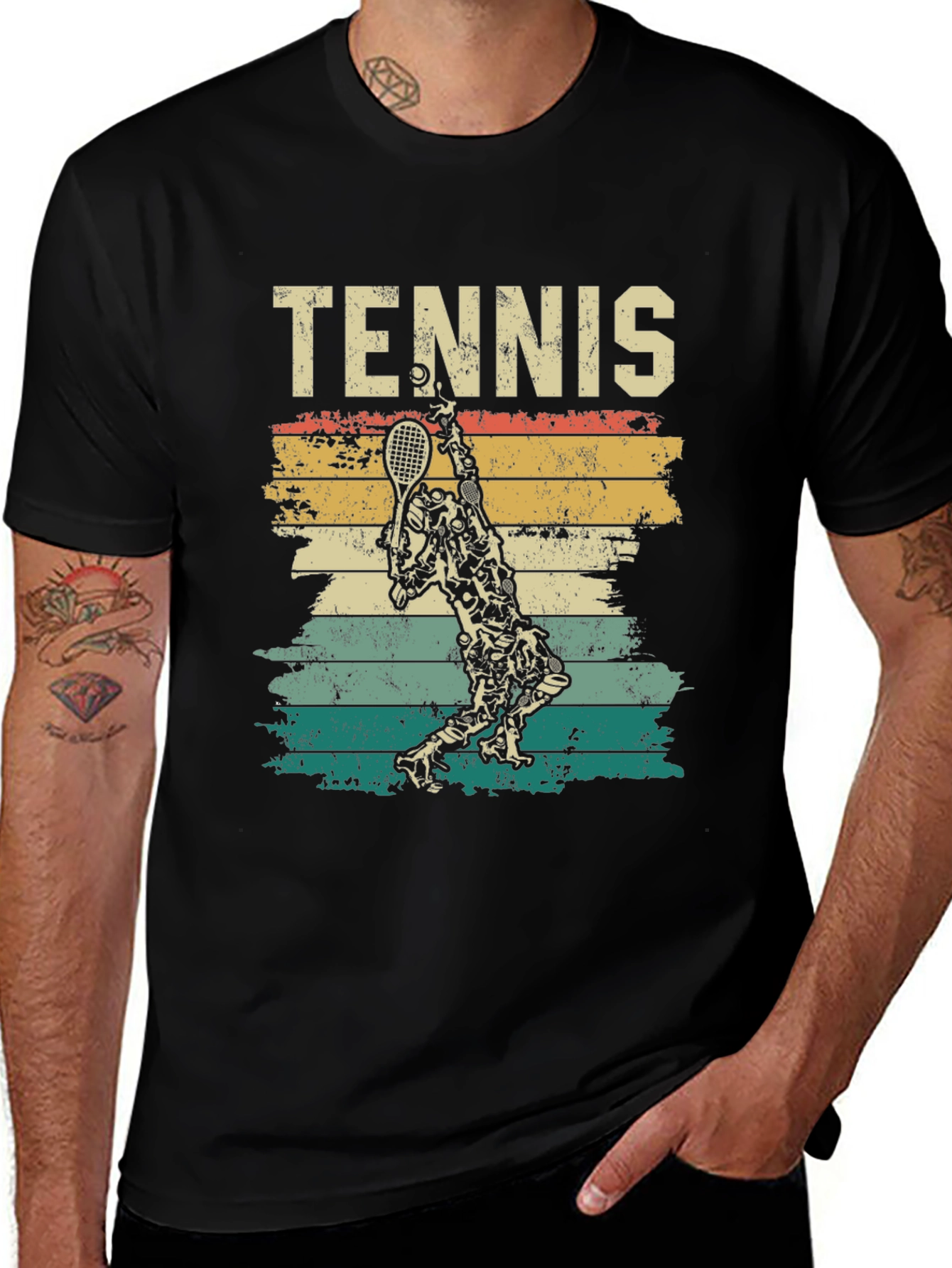 Vintage Tennis Player Graphic Tee