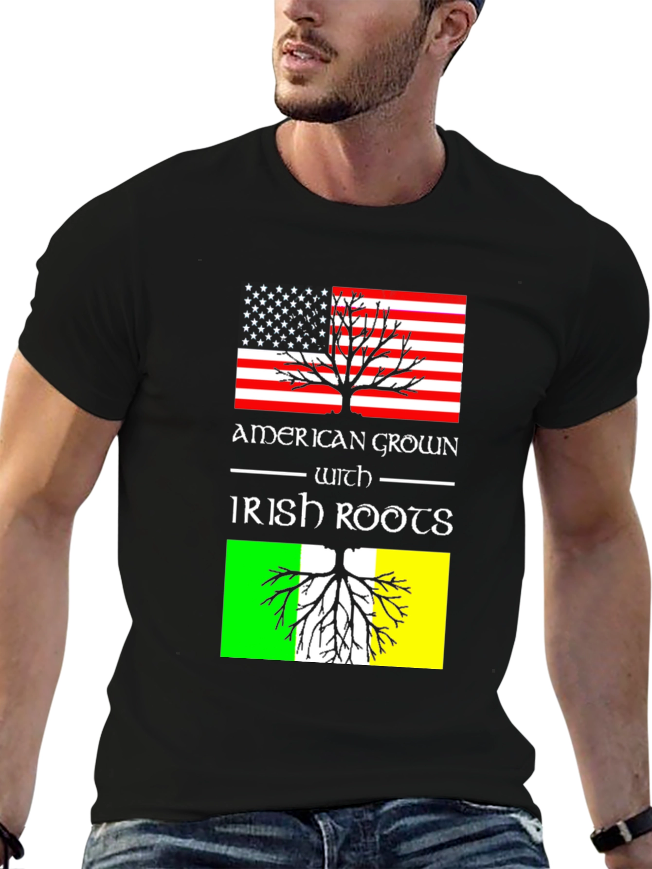 American Grown with Irish Roots Graphic Tee