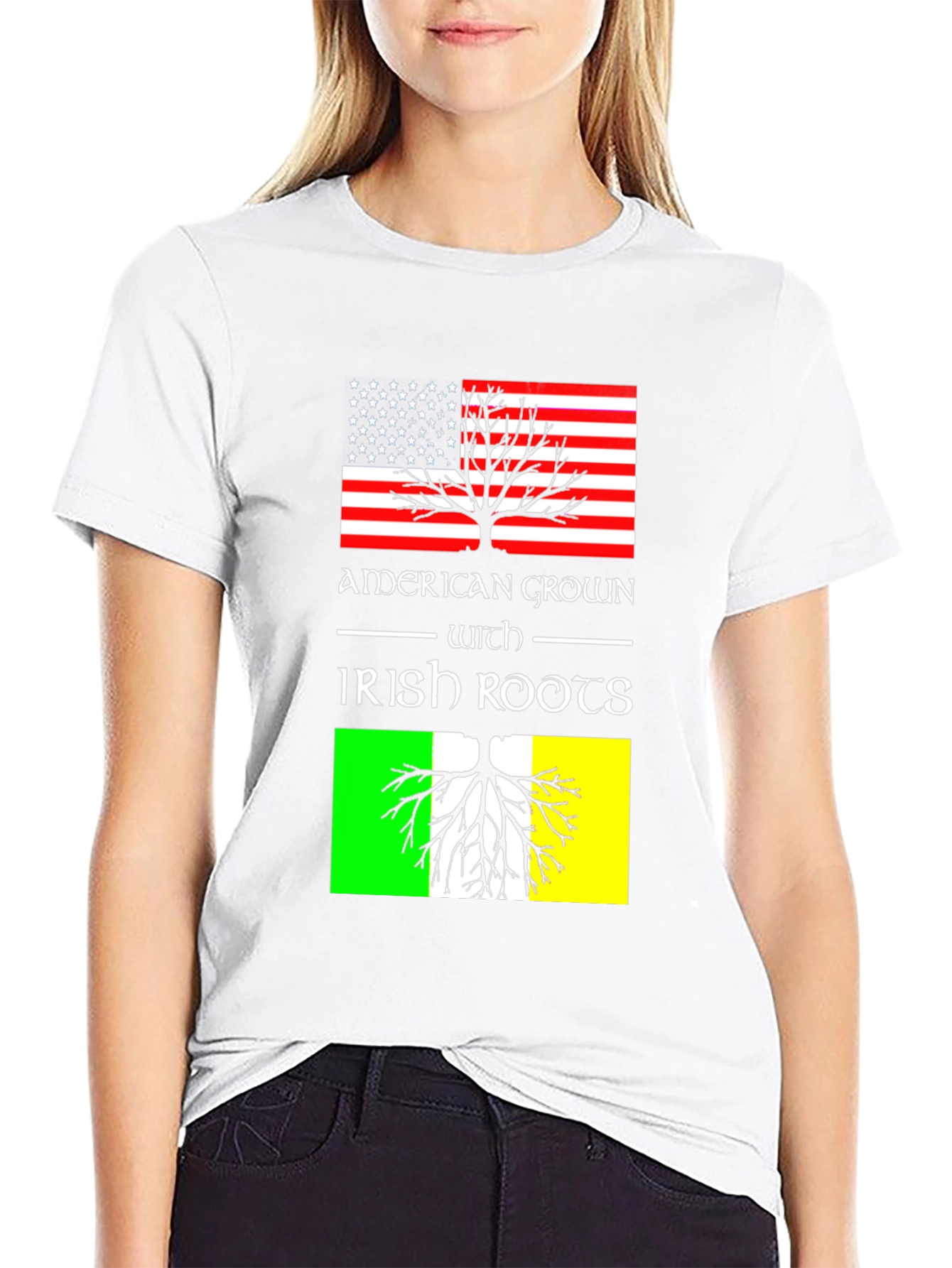 American Grown with Irish Roots Graphic Tee