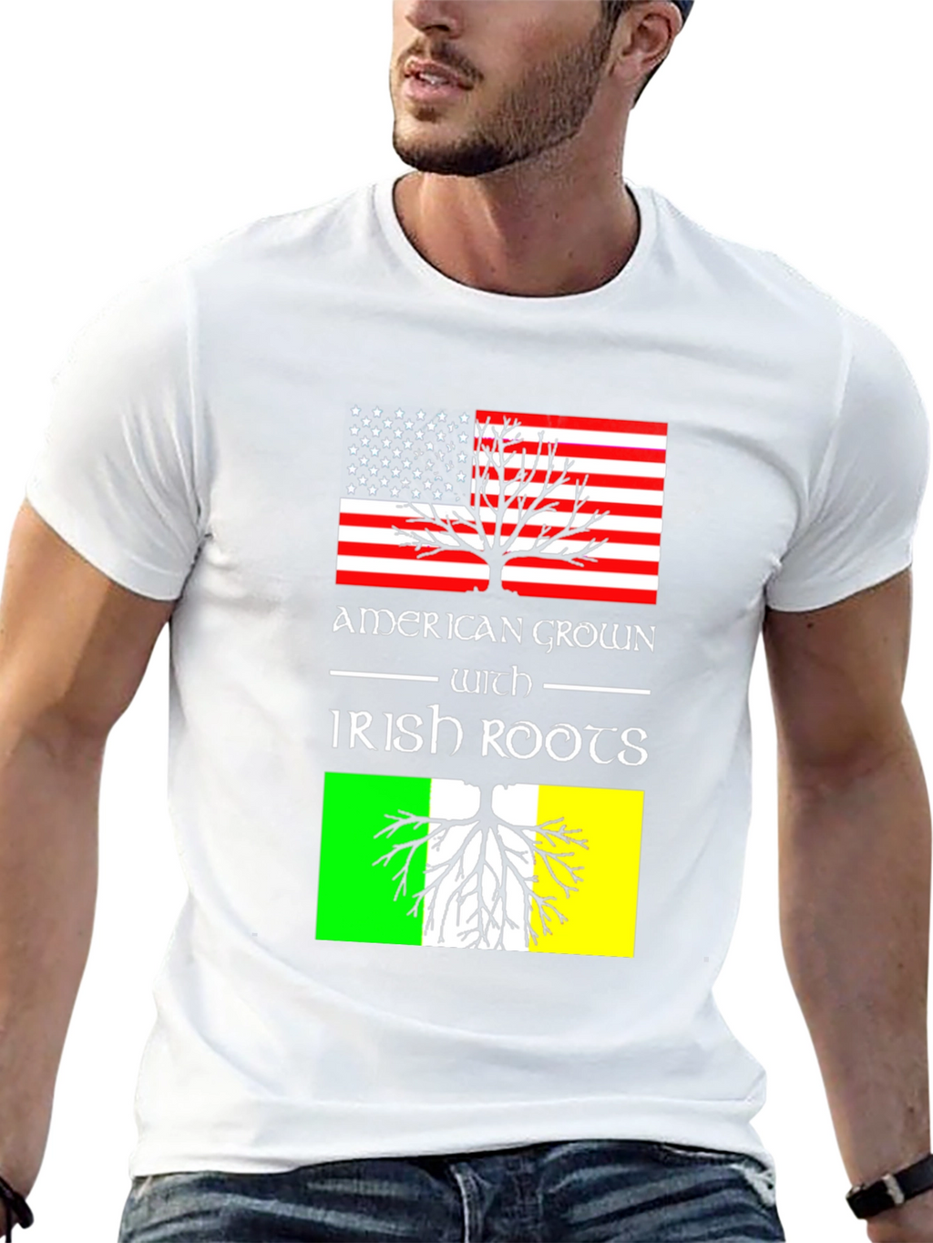 American Grown with Irish Roots Graphic Tee
