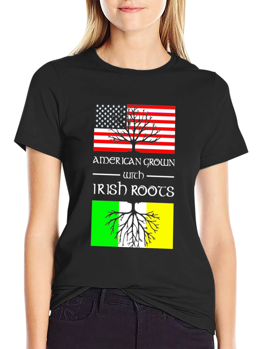 American Grown with Irish Roots Graphic Tee