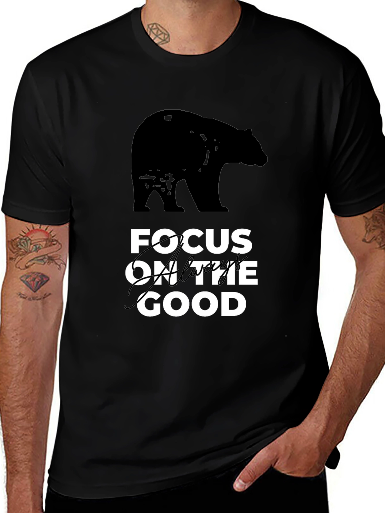 Focus on the Good Bear Graphic Tee
