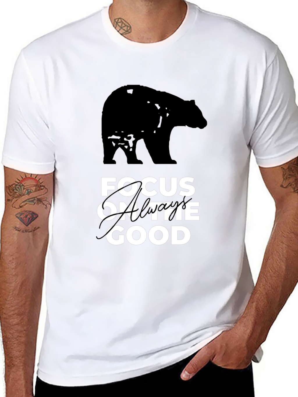 Focus on the Good Bear Graphic Tee
