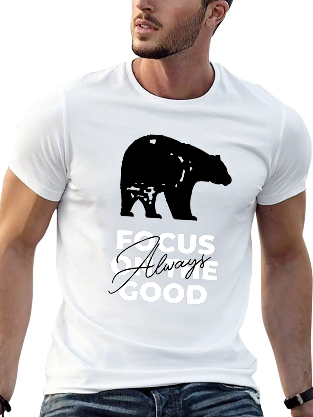 Focus on the Good Bear Graphic Tee