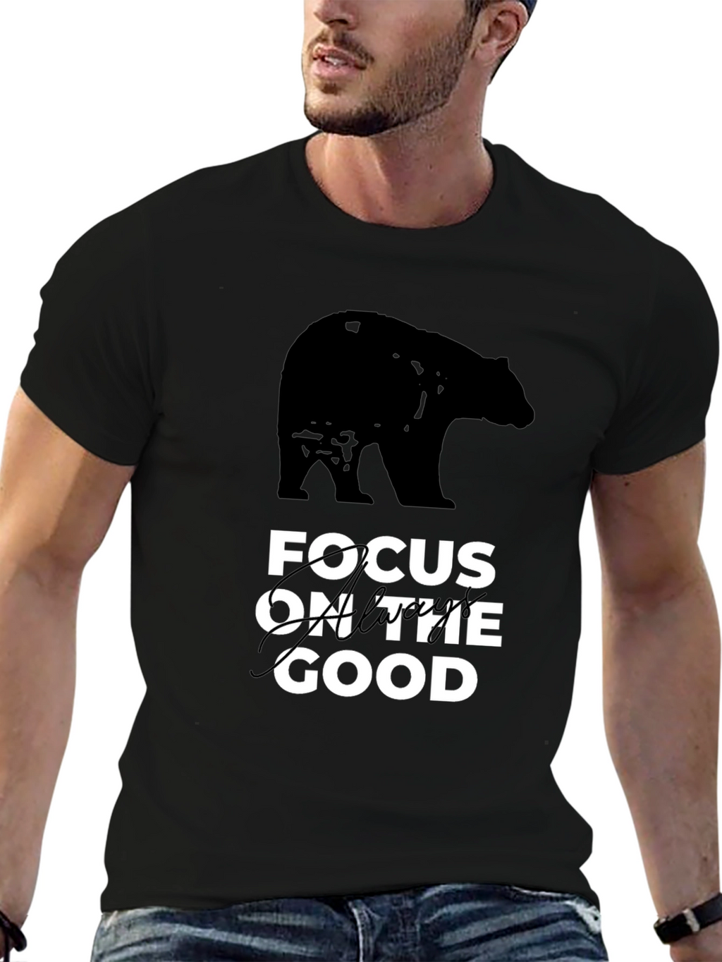 Focus on the Good Bear Graphic Tee