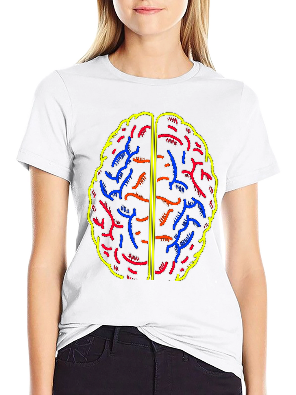 Brain Graphic Black T-Shirt