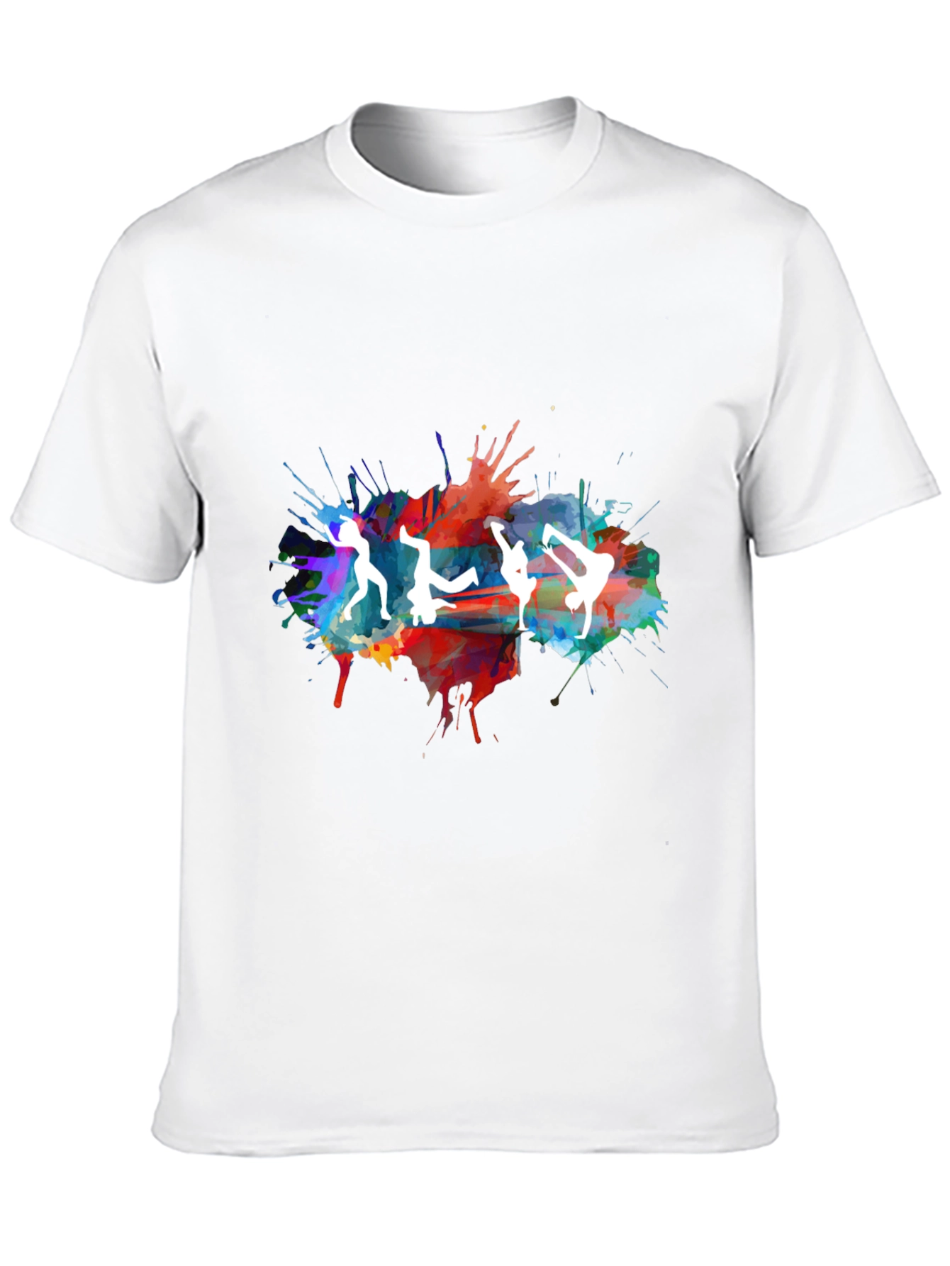 Dance Silhouette Splatter Graphic Tee