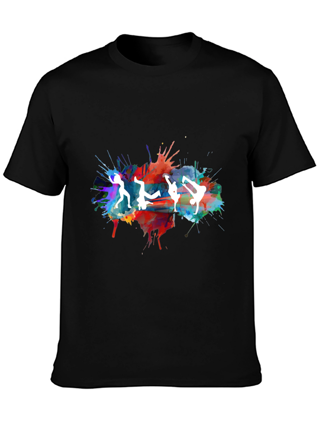 Dance Silhouette Splatter Graphic Tee